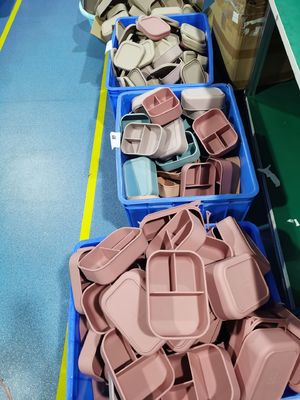 418г Прозрачный детский школьный силиконовый обеденный ящик с крышкой Экологичный и легкий в очистке