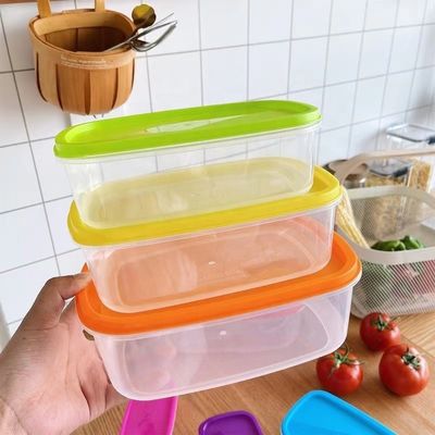 Раствор для хранения пищевых продуктов прямоугольный прозрачный пластмассовый холодильный организатор без BPA