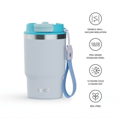 Нержавеющая сталь 16 унций Tumbler с вакуумной изоляции кофейной чашки без BPA крышка на заказ