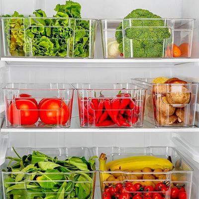 Хранилище продуктов питания Пакет Квадратный пластиковый кухонный контейнер для холодильника