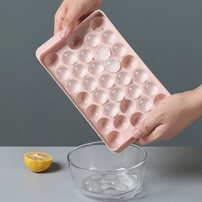 Специализированная без BPA круговая ледяная поднос для морозильника Маленькие круглые кубические ледяные подносы круглый шар