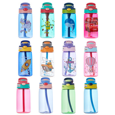 Настроенный логотип Bpa Бесплатная детская бутылка с водой с соломенной поддержкой