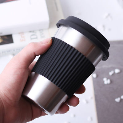 Нержавеющая сталь кофейная кружка на заказ 17 унций двойной стены 18/8 Tumbler с силиконовым рукав